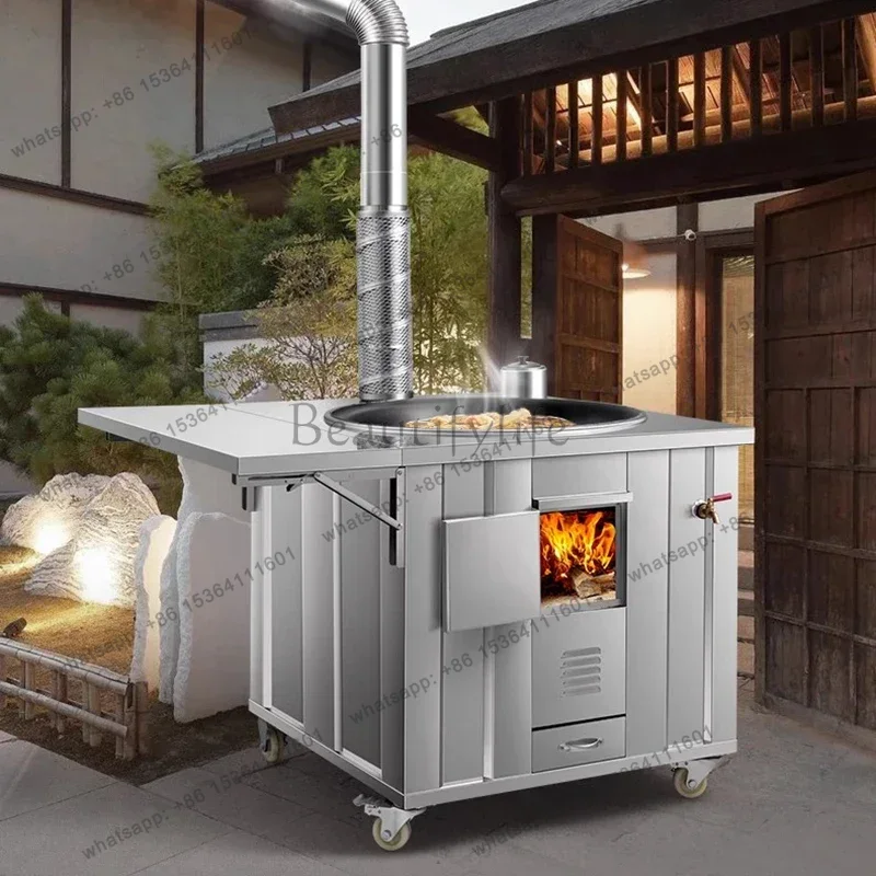 Home Cooking Heater - Kompor Kayu Bakar Baja Tahan Karat