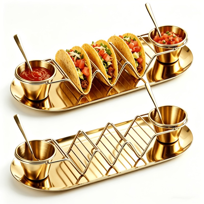 Home Cooking Recipes - 1 Set Peralatan Saji Taco, Tempat
