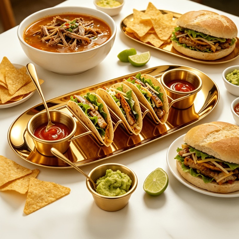 1 Set Peralatan Saji Taco, Tem - Home Cooking Recipes ulasan dan harga