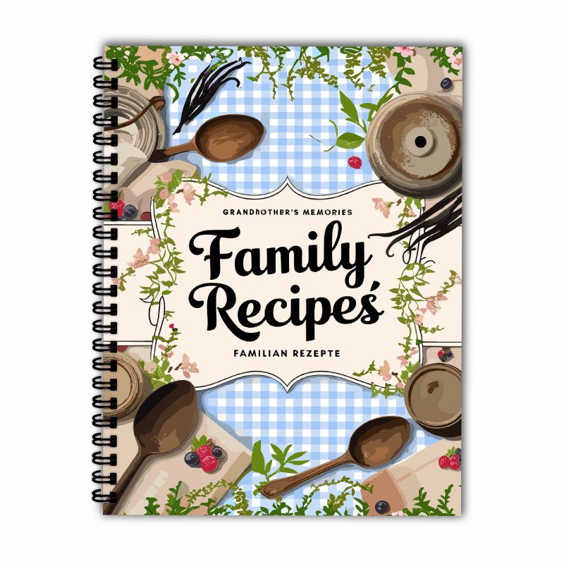 Buku Resep A5, Motif Kotak Bir - Home Cooking Cookbook ulasan dan harga